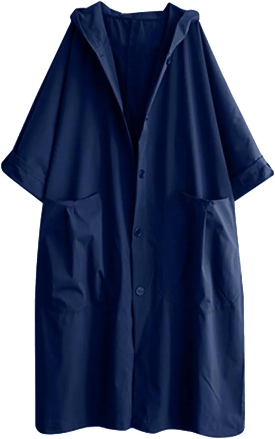 Long Double Breasted Windbreaker Coat Womens Outwear Lapel Women'S Coat Double Breasted Lapel Fall Coats for Women