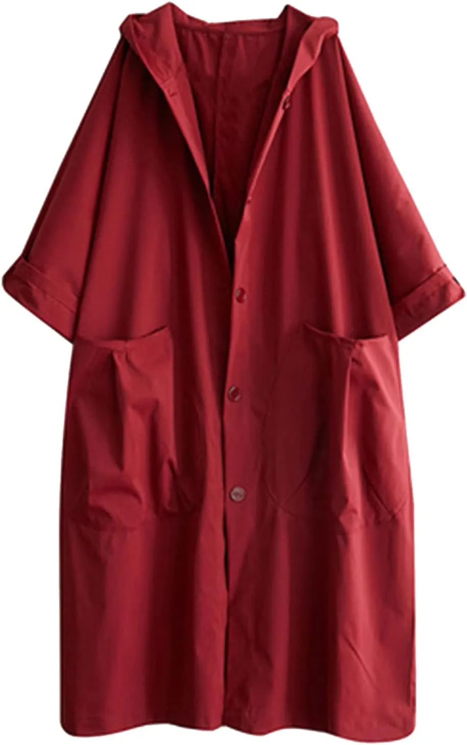 Long Double Breasted Windbreaker Coat Womens Outwear Lapel Women'S Coat Double Breasted Lapel Fall Coats for Women