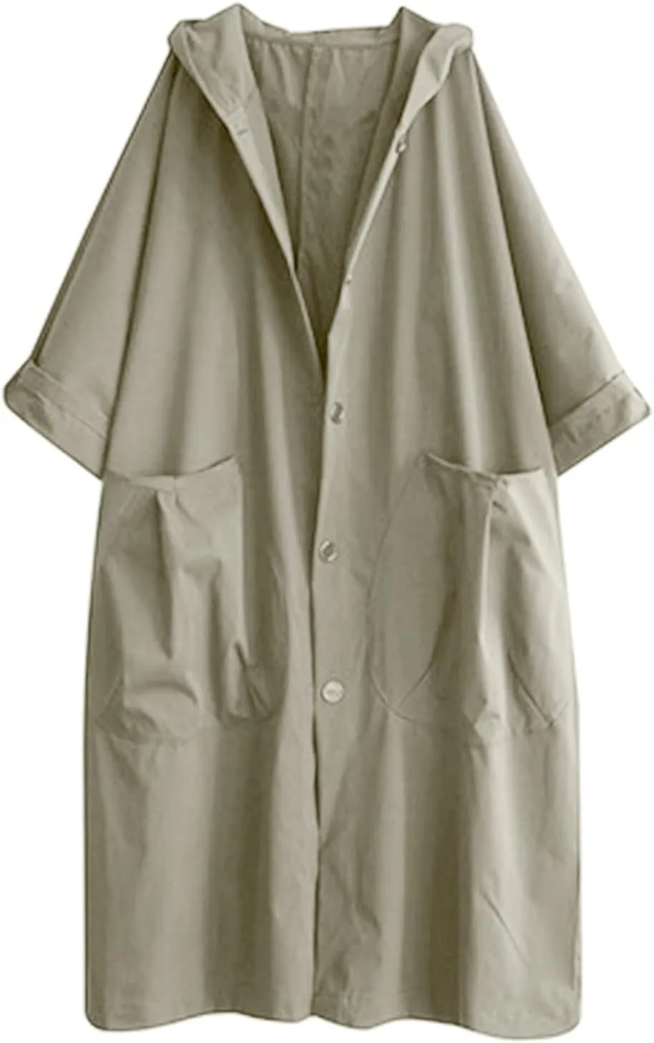 Long Double Breasted Windbreaker Coat Womens Outwear Lapel Women'S Coat Double Breasted Lapel Fall Coats for Women