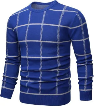 MAGNIVIT Men's Basic Designed Knitted Sweaters Cotton Soft Crewneck Fall Winter Sweaters