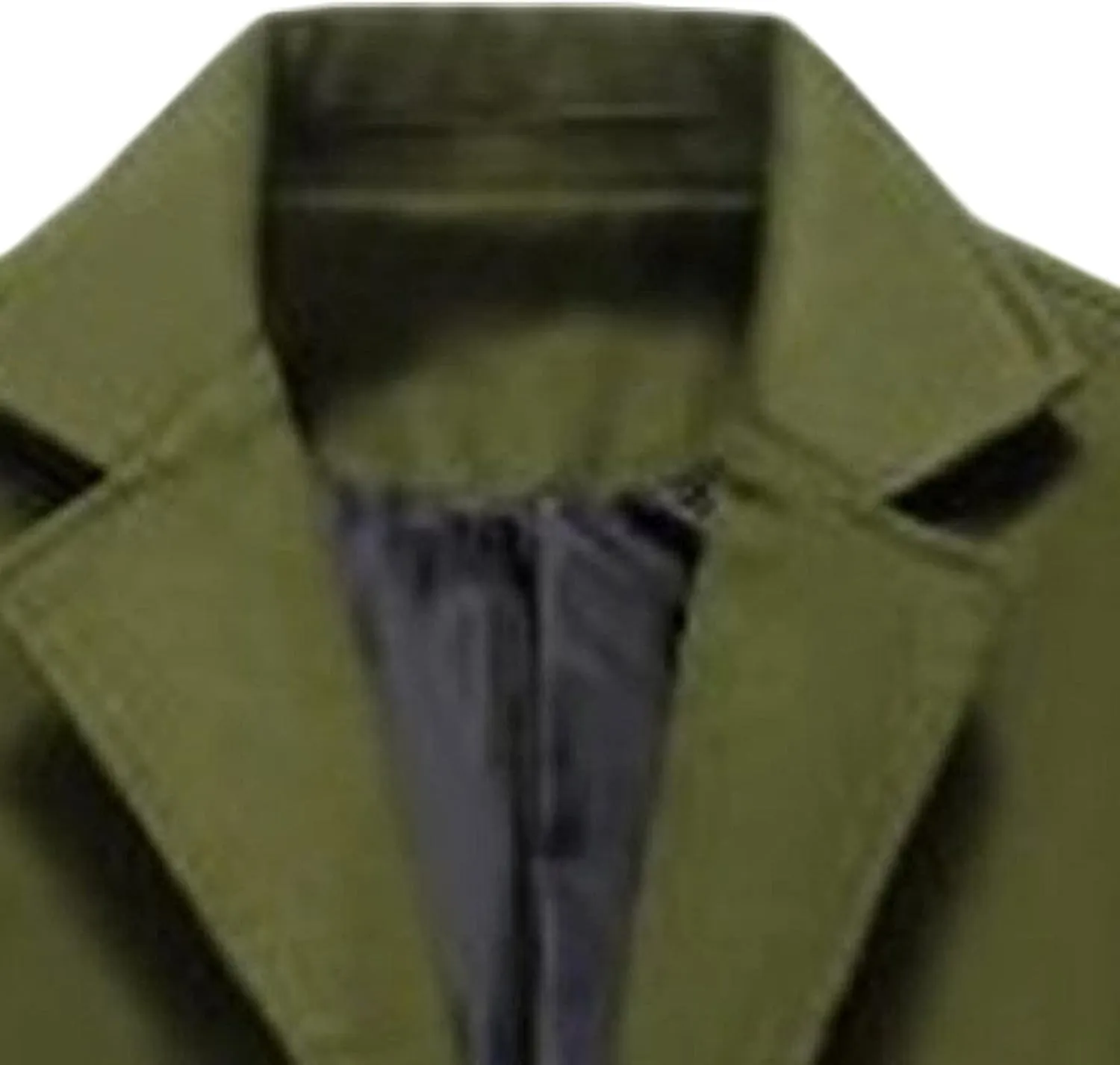 Maiyifu-GJ Men's Wool Blend Long Trench Coat Warm Winter Slim Fit Mid-Length Jacket Single Breasted Casual Business Overcoat