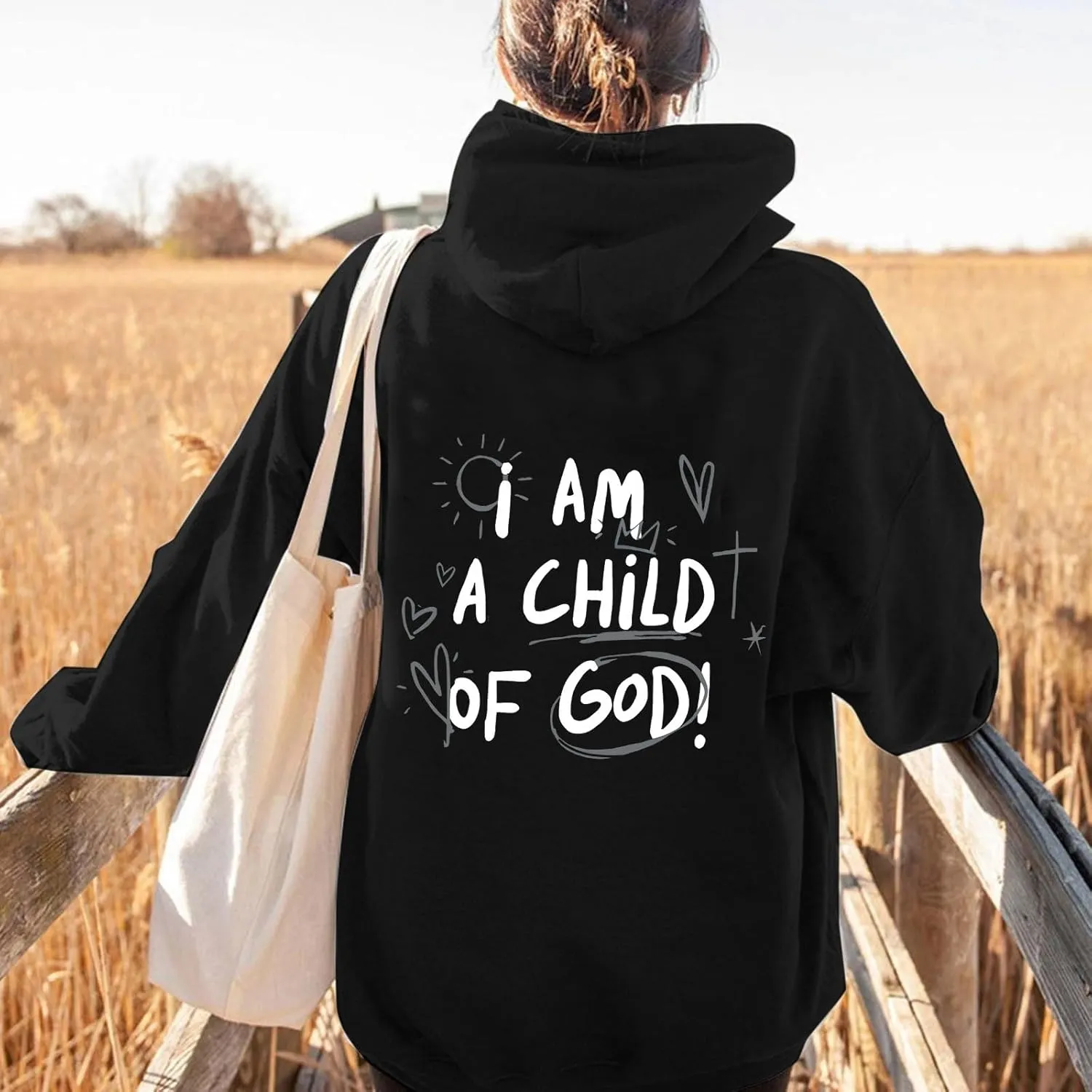 Meet Me At The Ocean Hoodies For Women Long Sleeve Hooded Sweatshirts With Pocket Drawstring Pullover Top Fall, Large
