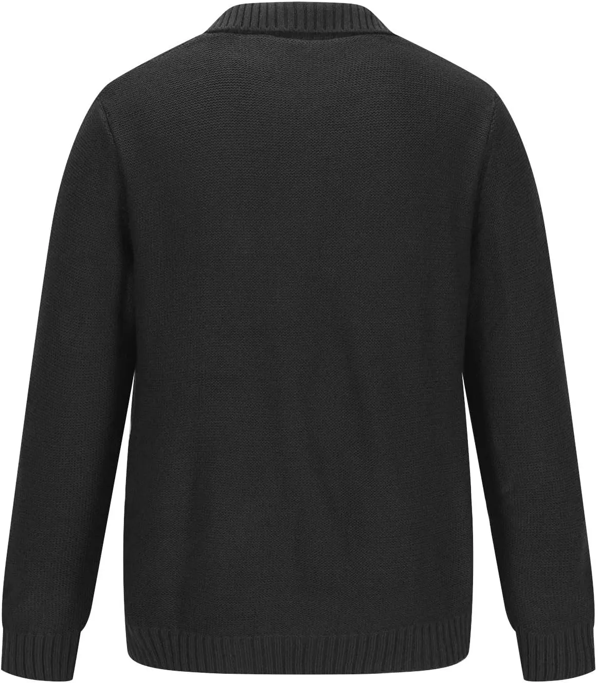 Men's Cable Knit Cardigan Button Down Open Front Cardigan Casual Long Sleeve Sweater Plus Size Knit Cardigan
