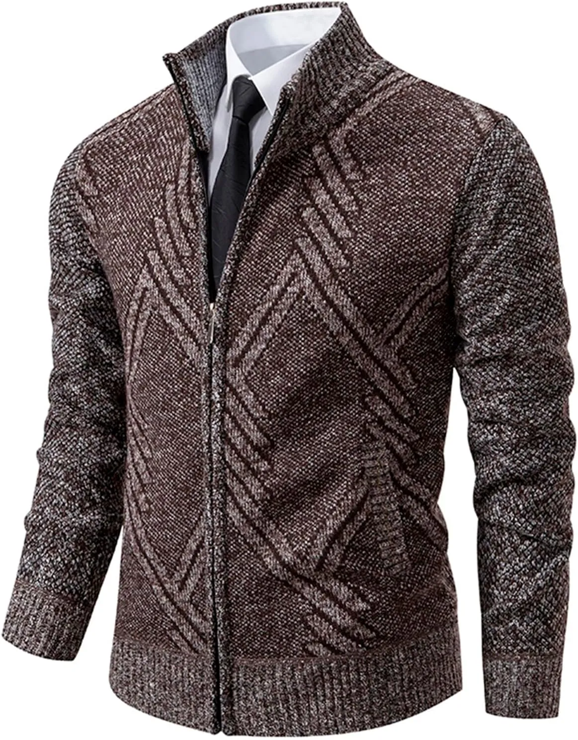 Mens Cardigan, Men's Cardigan Sweaters Casual Full Zip Sweaters Knitted Cardigan Winter Warm Jackets with Pockets