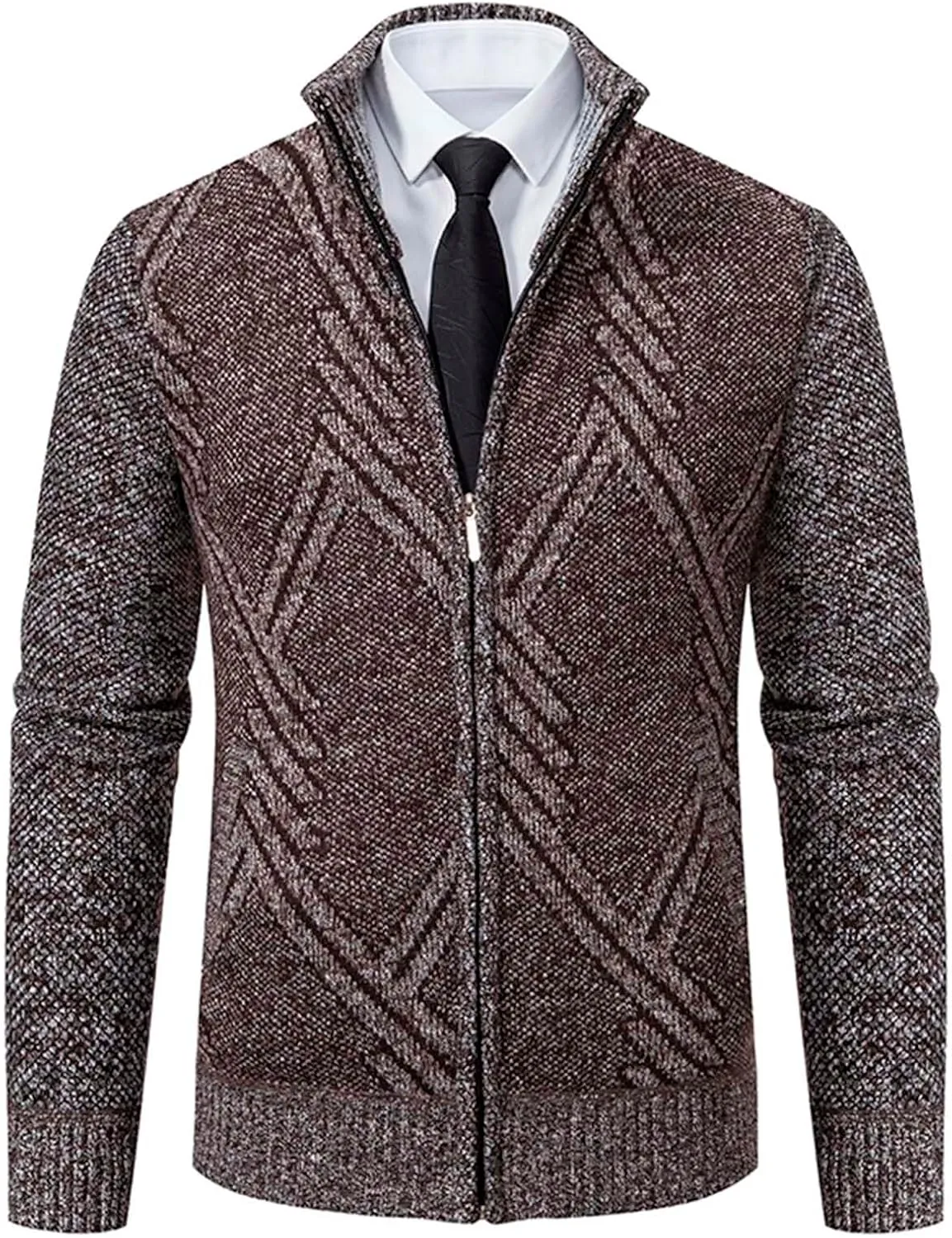 Mens Cardigan, Men's Cardigan Sweaters Casual Full Zip Sweaters Knitted Cardigan Winter Warm Jackets with Pockets