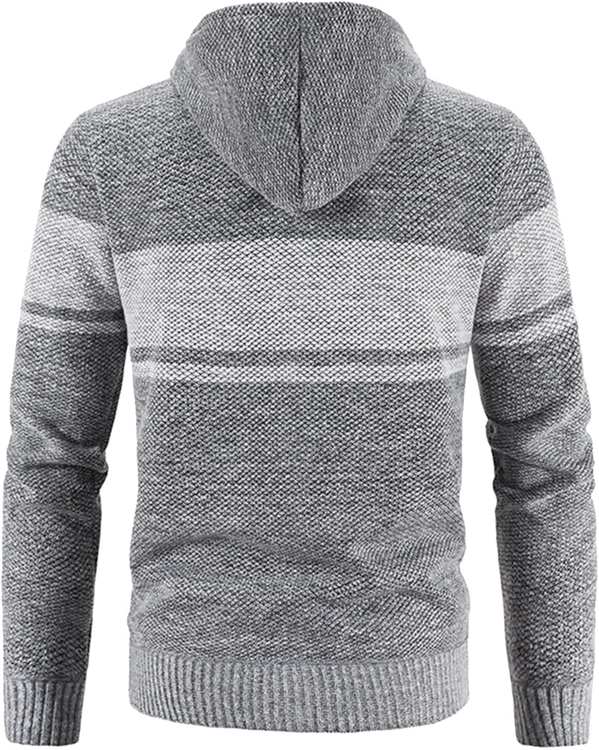 Mens Cardigan, Men's Sweaters Full Zip Slim Thick Knitted Cardigan Sweaters Patchwork Jackets with Pockets