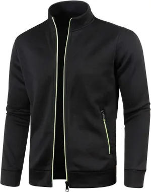 Mens Cardigan, Men's Sweaters Full Zip Slim Thick Knitted Cardigan Sweaters Solid Jacket Coats with Pockets