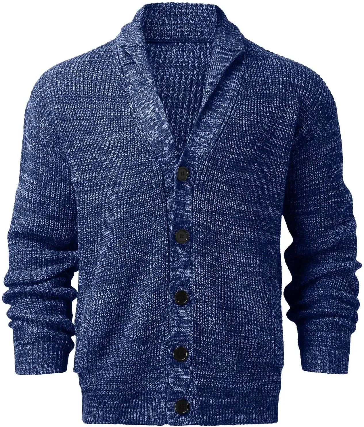 Men's Cardigan Sweater Cable Knit V Neck Button up Sweaters Ribbed Cardigan Sweater Classic Sweaters with Pockets