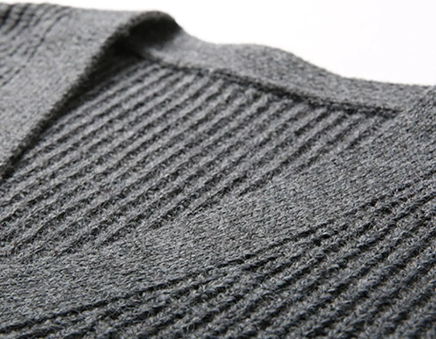 Men's Cardigan Sweater Fashion Solid Color Button Down Slim Jacket V-Neck Long Sleeves Casual Knitwear Coat Tops