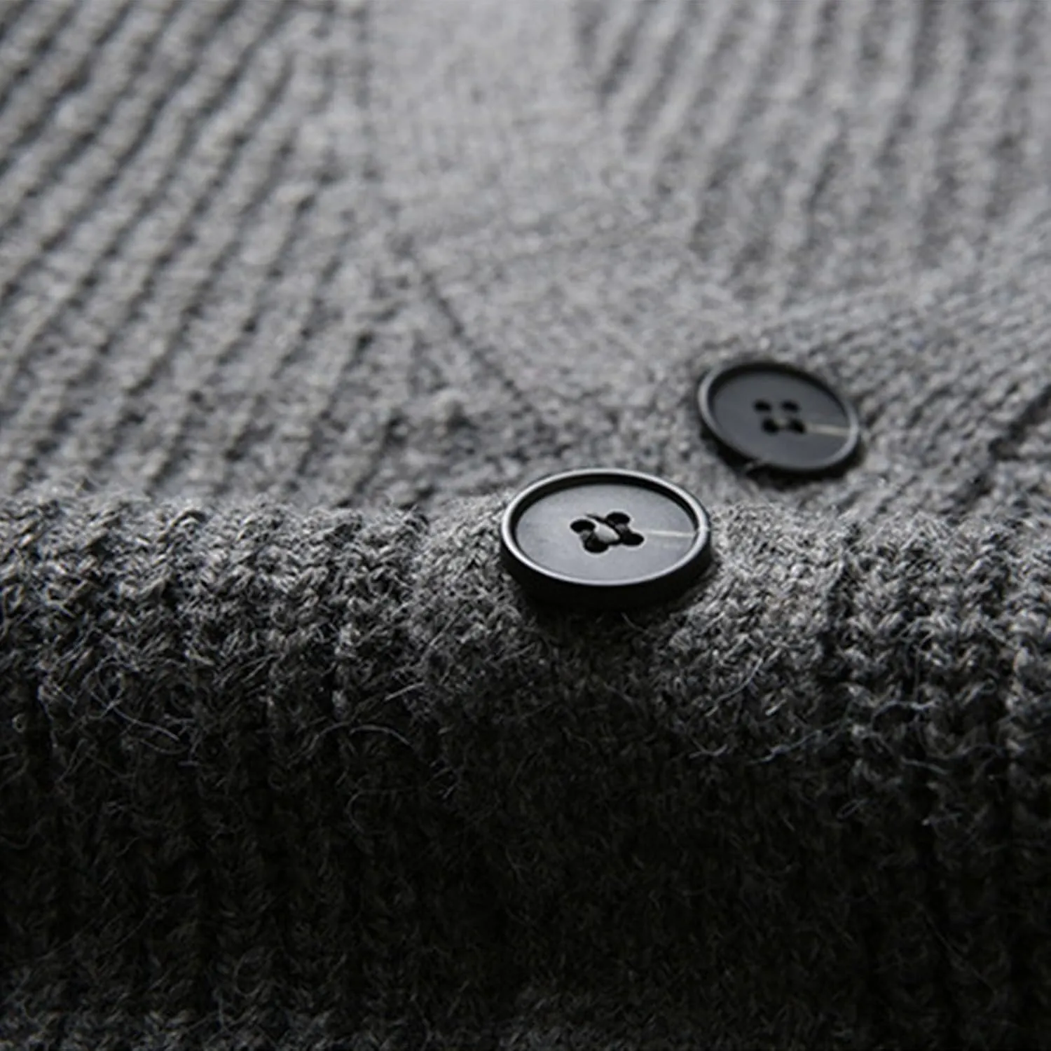 Men's Cardigan Sweater Fashion Solid Color Button Down Slim Jacket V-Neck Long Sleeves Casual Knitwear Coat Tops