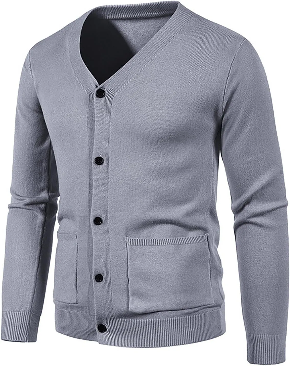 Men's Cardigan Sweaters Button Down Knit Sweater Long Sleeve V Neck Cardigan Slim Fit Cardigan Sweaters Winter Outfits