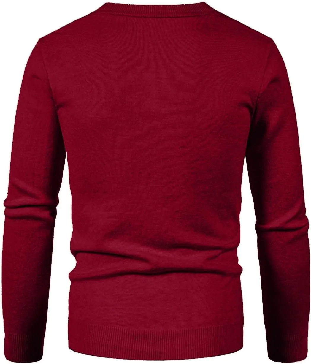 Men's Cardigan Sweaters Button Down Knit Sweater Long Sleeve V Neck Cardigan Slim Fit Cardigan Sweaters Winter Outfits