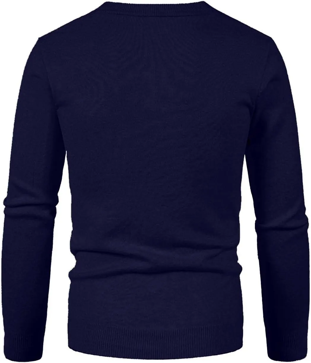 Men's Cardigan Sweaters Button Down Knit Sweater Long Sleeve V Neck Cardigan Slim Fit Cardigan Sweaters Winter Outfits