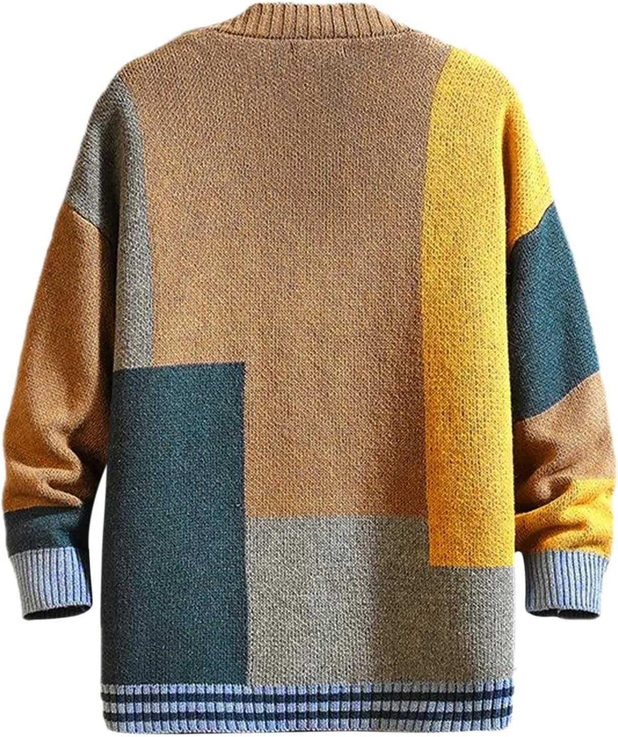 Mens Cardigan Sweaters, Button Down Long Sleeve Knitted Slim Fit Sweaters Fall Winter Soft Athletic Sportswear