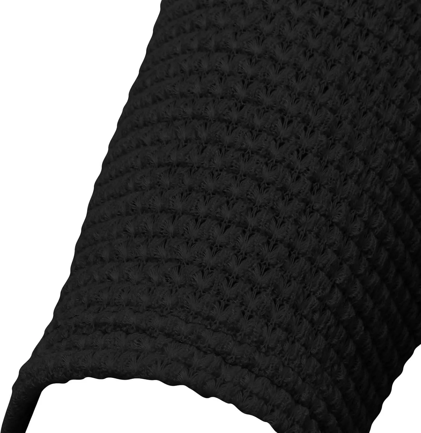 Men's Cotton V Neck Knitted Sweater Jumper Hollow Out Solid Color Long Sleeve Pullover Tops 2025