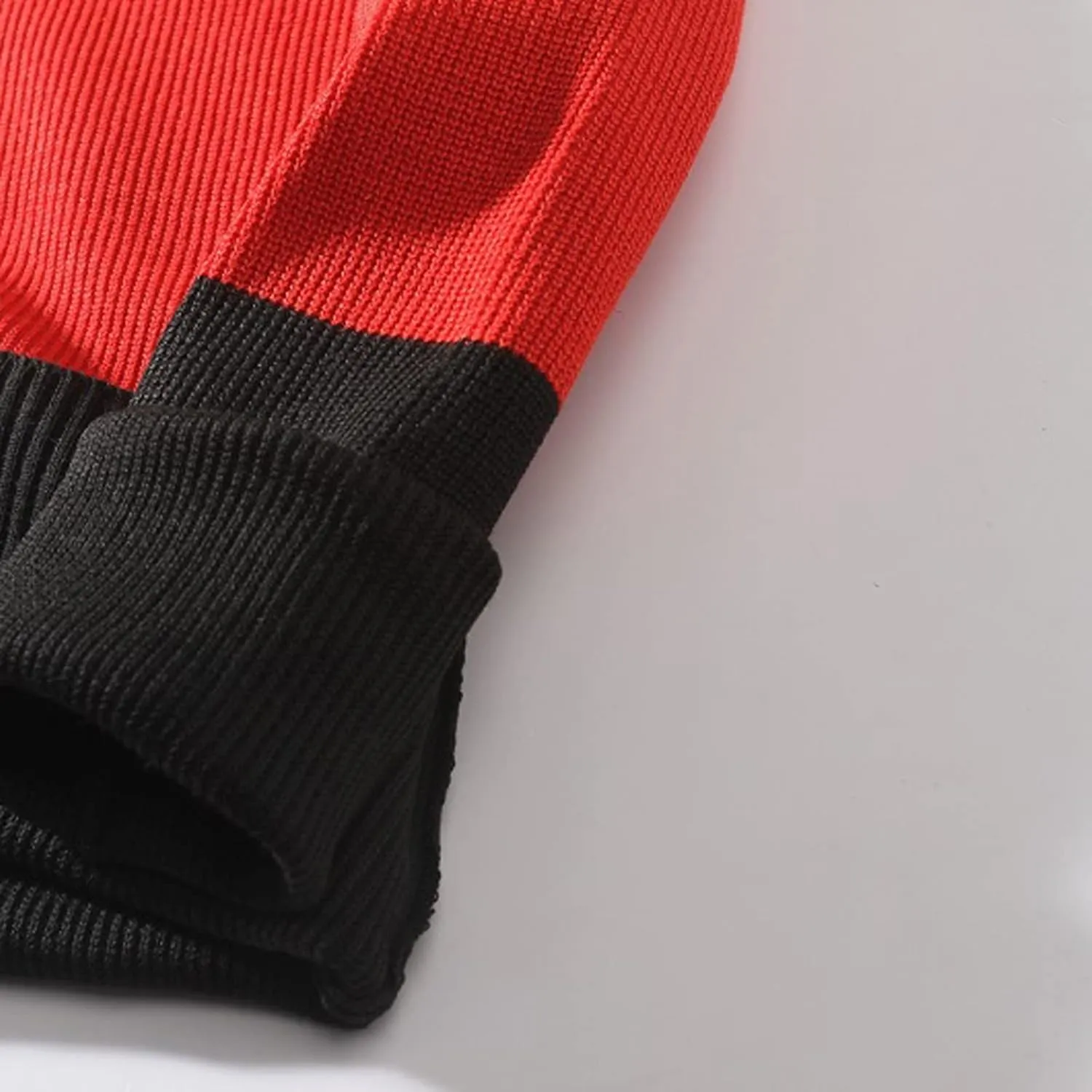 Mens Crewneck Oversized Sweaters Long Sleeve Patchwork Knit Jumper Pullover Stretchy Autumn Fashion Blouse T Shirts