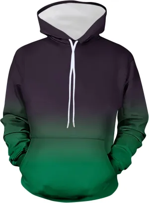 Men's Fashion Hoodies & Sweatshirts Casual Gradient Color Graphic Tee Shirts Long Sleeve Pullover Shirts With Pockets
