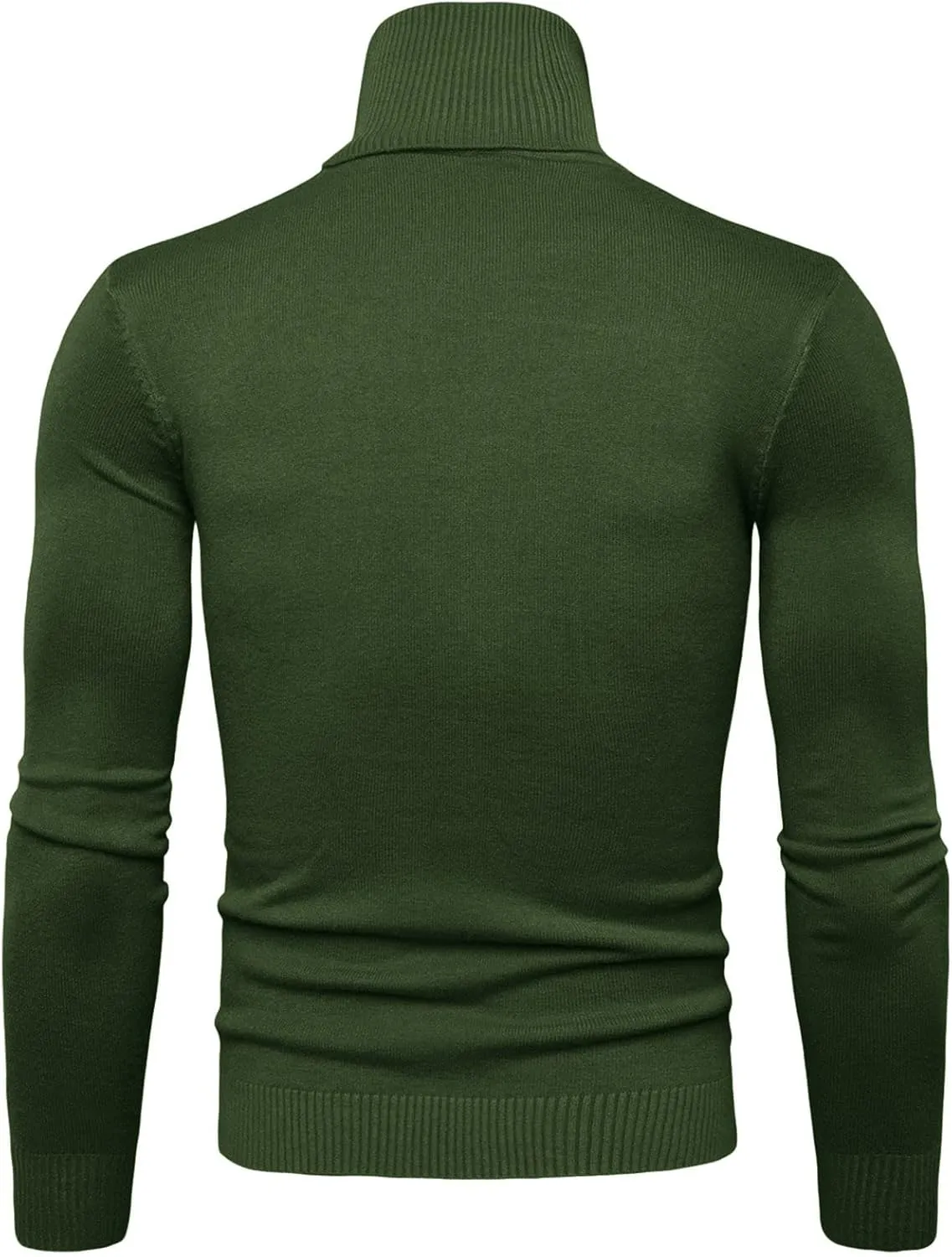 Men's Mock Turtleneck Lightweight Slim Fit Pullover Long Sleeve Solid Color Knitwear Casual Loose Oversize Sweater
