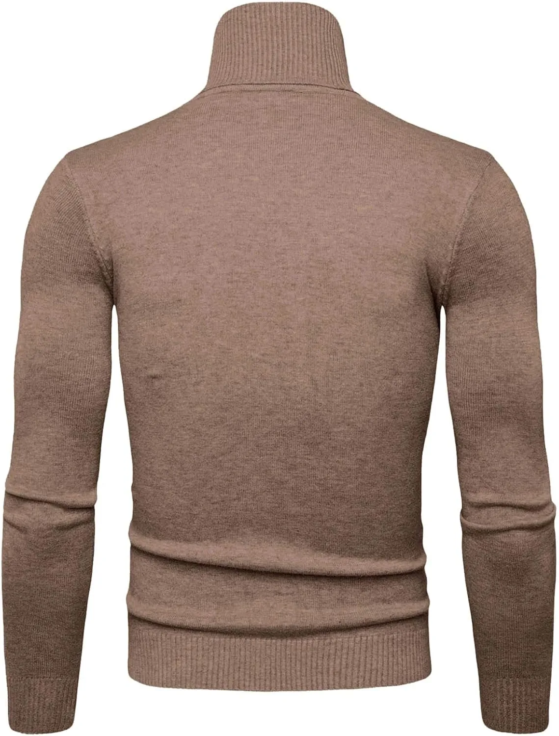 Men's Mock Turtleneck Lightweight Slim Fit Pullover Long Sleeve Solid Color Knitwear Casual Loose Oversize Sweater