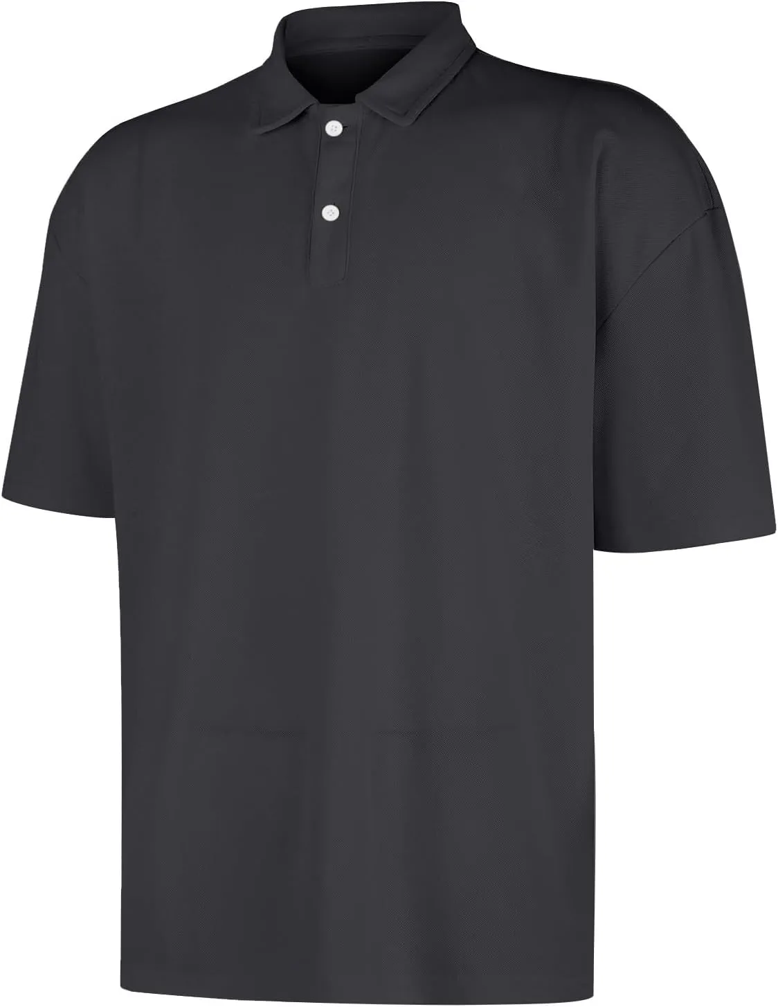 Men's Polo Shirts Classic Fit Short Sleeve Golf Tennis Shirt Fashion Casual Solid Stretch V Neck Collared Work Tops