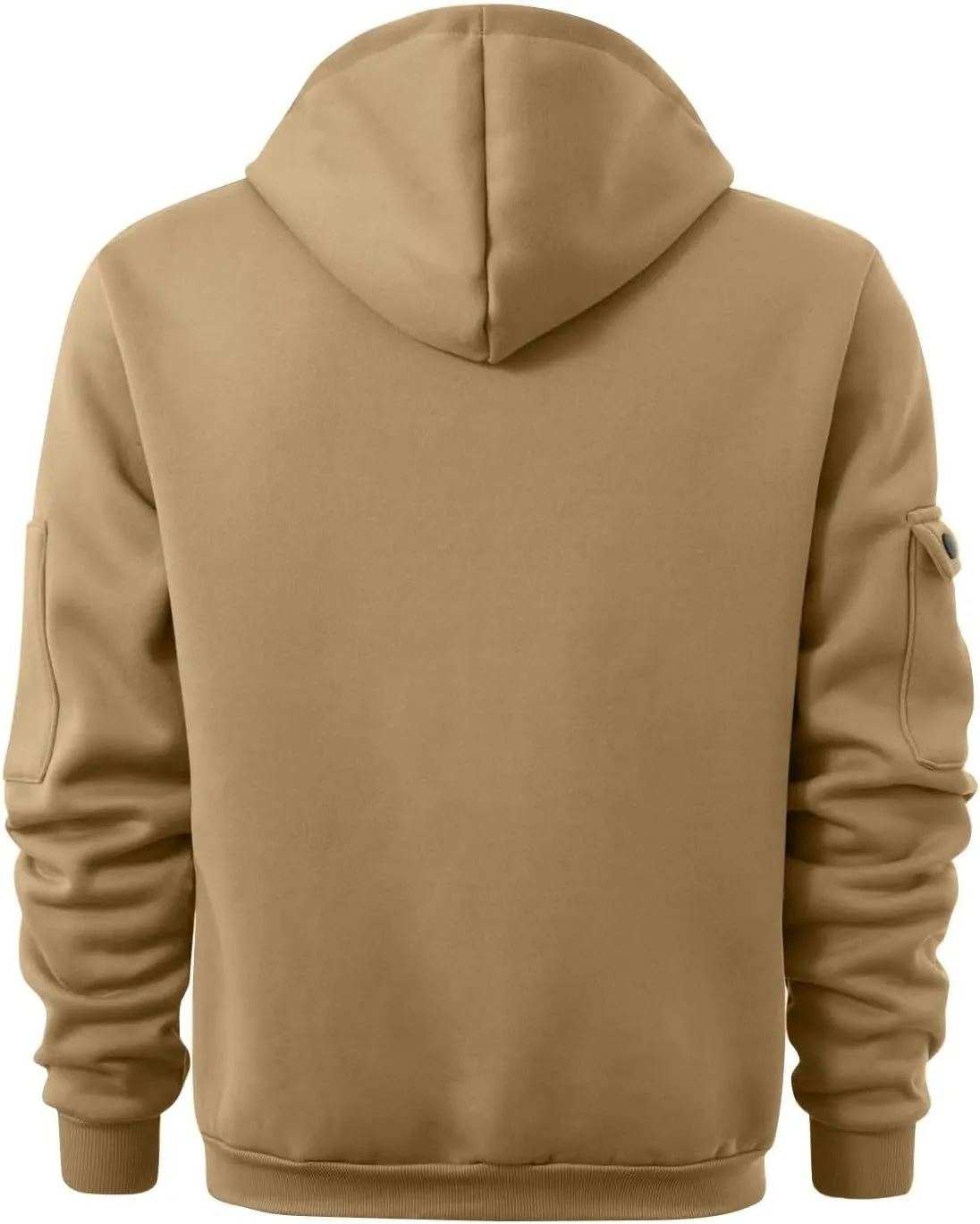 Men's Quarter Zip Hooded Sweatshirt,Fall Long Sleeve Outdoor Pullover Hoodie,Big and Tall Hoodies with Pockets