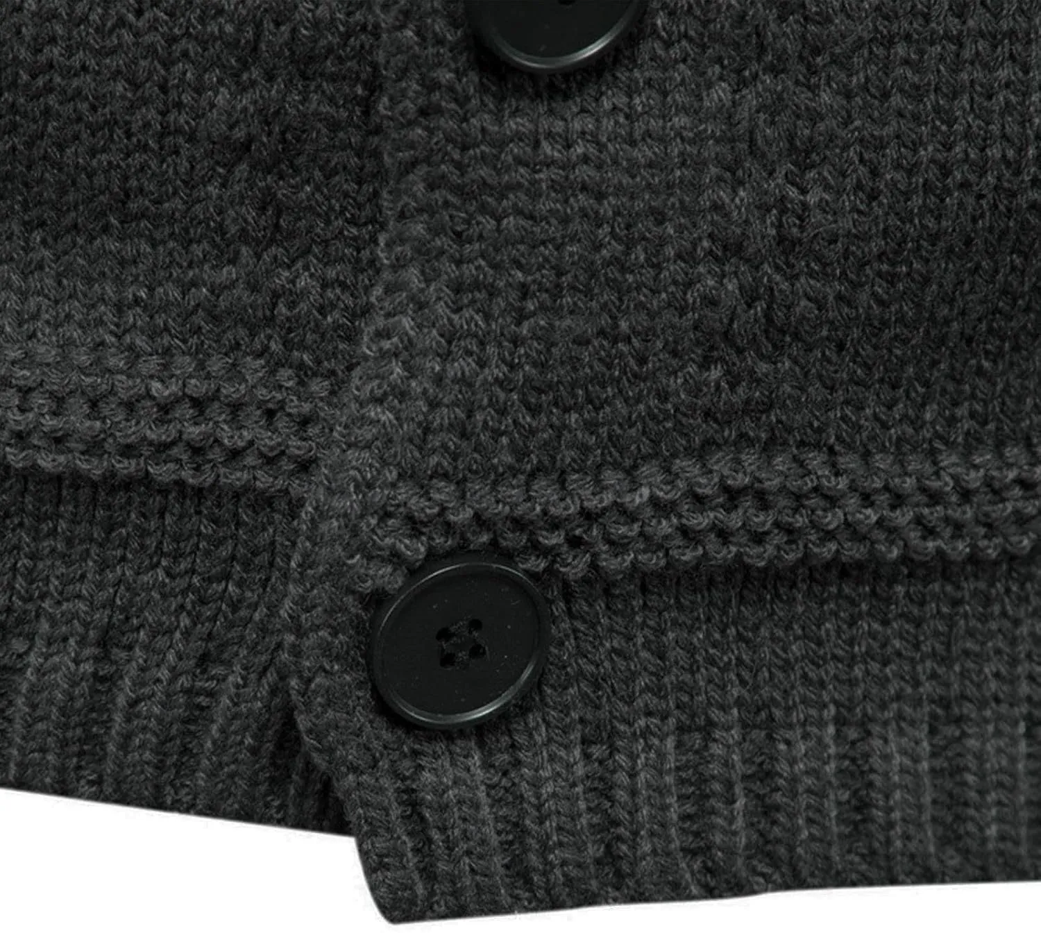 Men's Sweater Jacket Fall Winter Fashion Button Down Lapel Long Sleeves Knitwear Coat Blouse Cardigan with Pocket