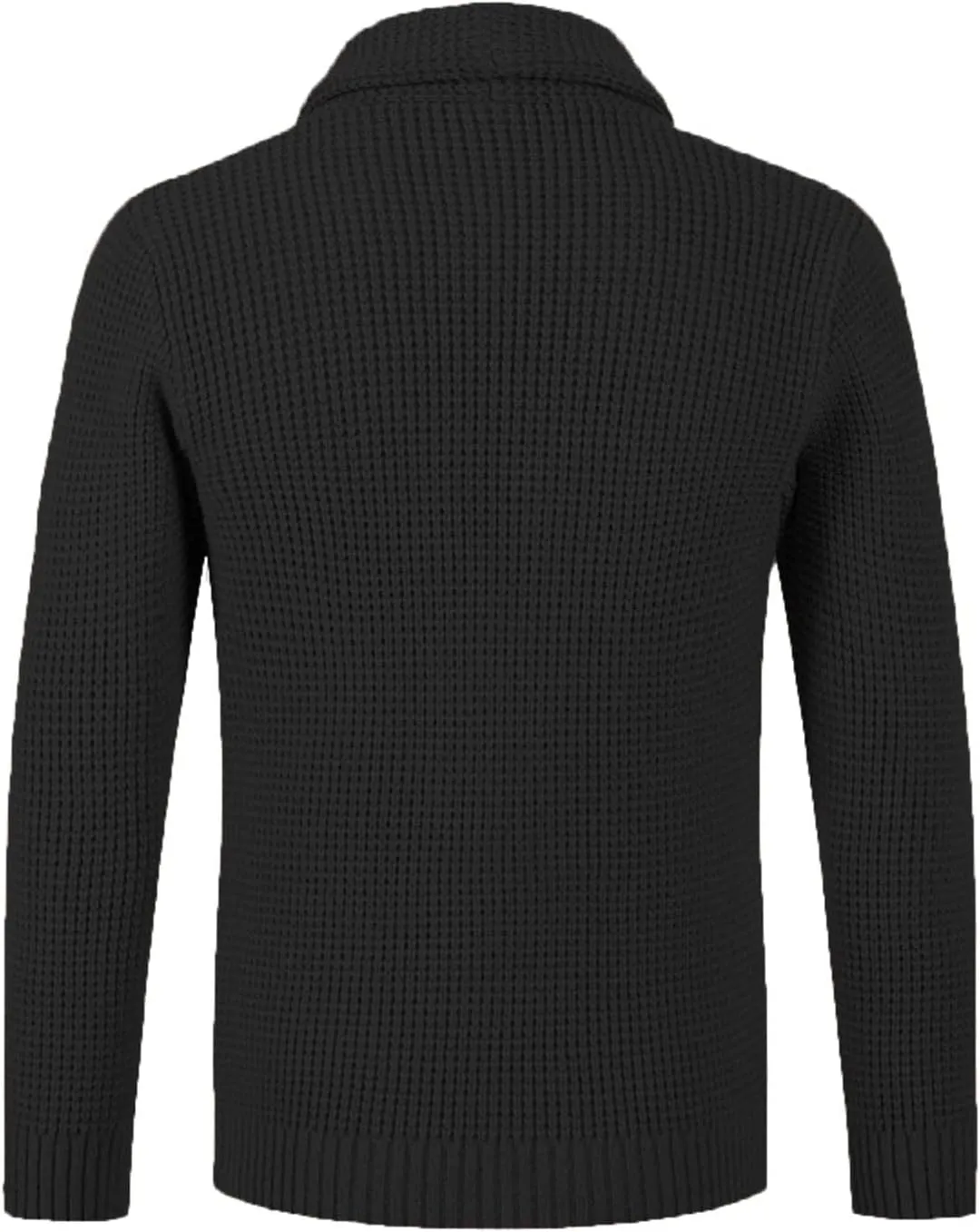 Mens Sweaters Casual Solid Soft Turtleneck Sweater Flexibility Solid Color Close Fitting Top Slim Sweater Black