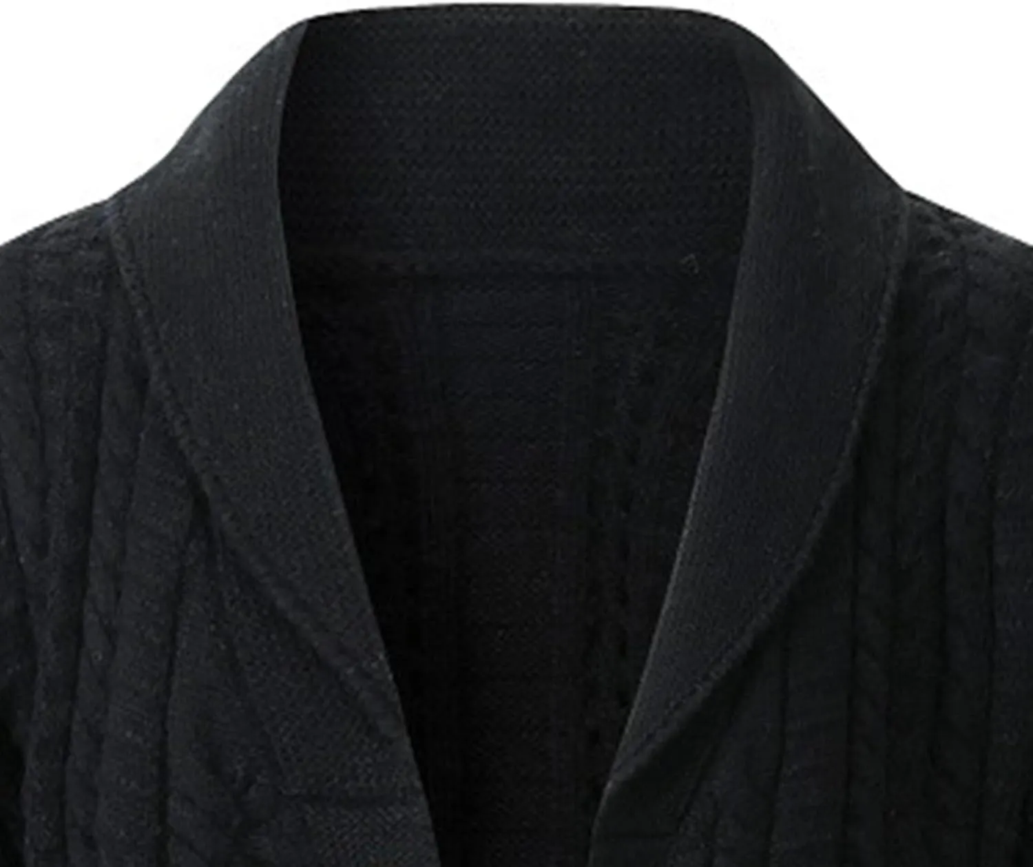 Mens Textured Sweater Casual Cardigans Thermal Button Down Cardigan V Neck Button Ribbed Knit Men Coat