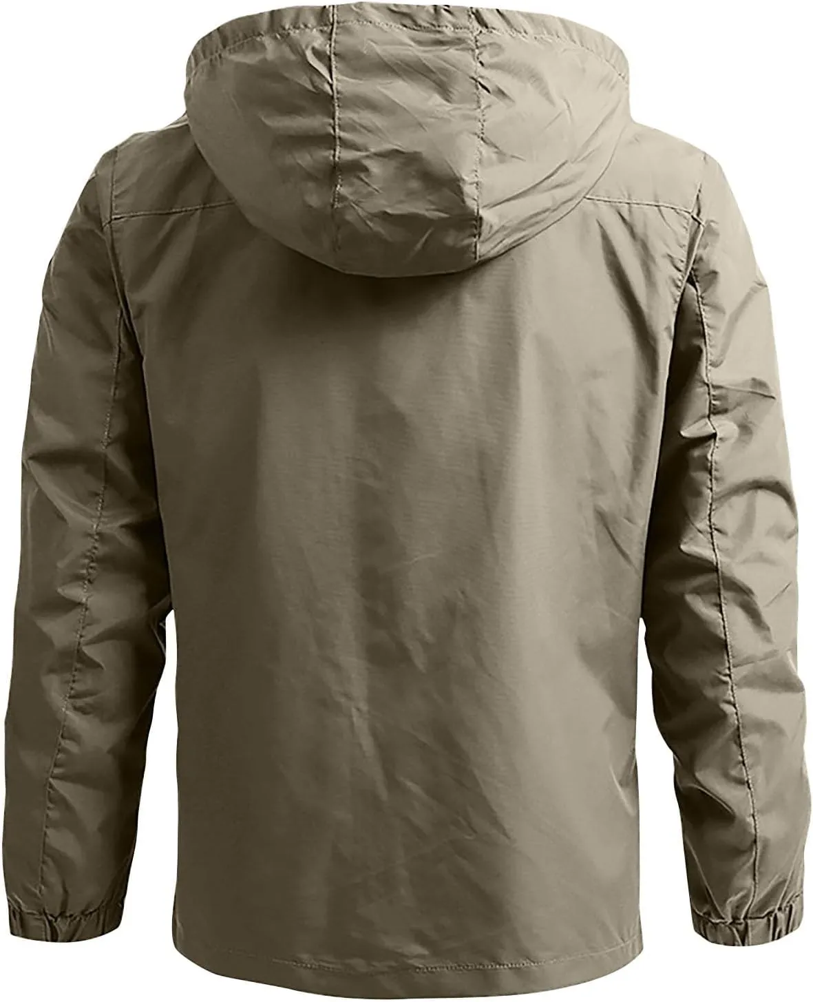 Men's Waterproof Rain Jacket Lightweight Mountain Windbreaker Raincoat Casual Hooded Coat Hiking Outdoor Travel Coats
