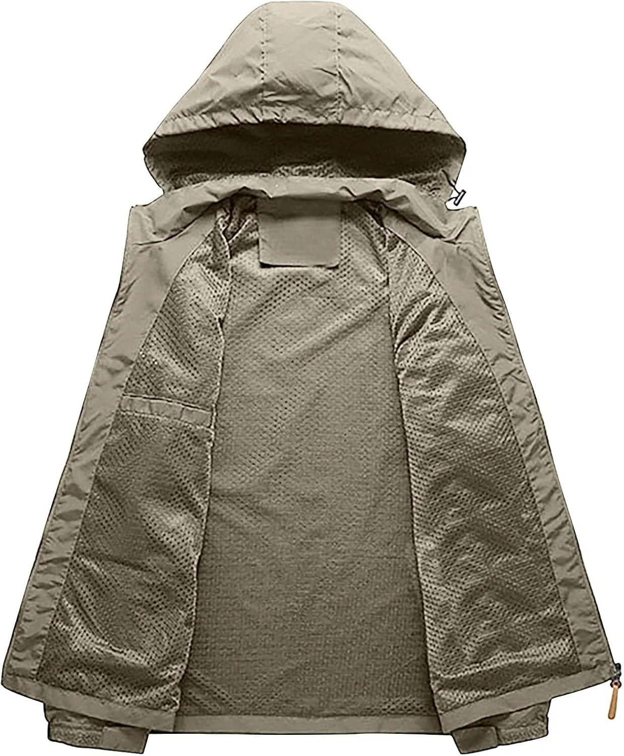 Men's Waterproof Rain Jacket Lightweight Mountain Windbreaker Raincoat Casual Hooded Coat Hiking Outdoor Travel Coats