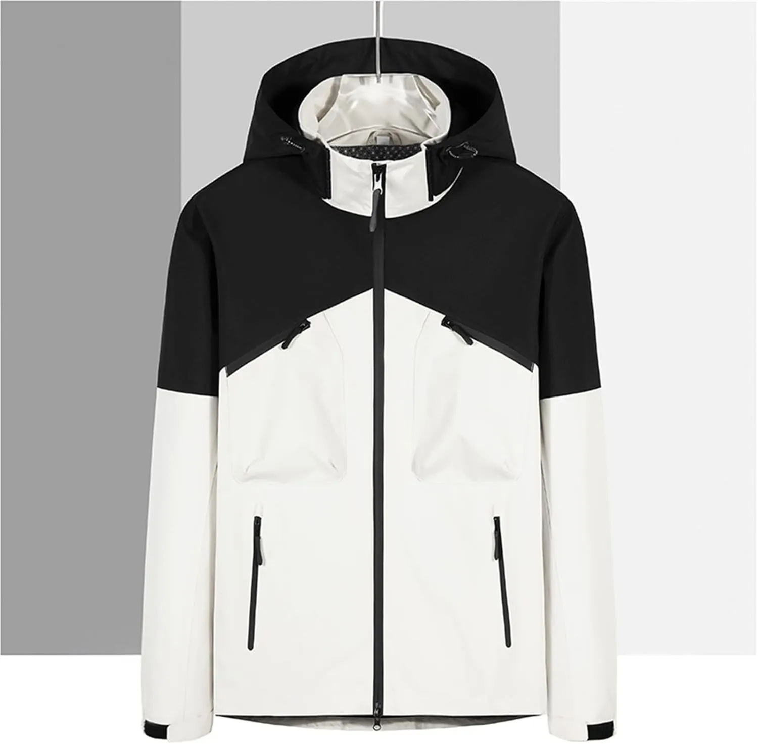 Mens Windproof Jacket Waterproof Jacket for Men Hooded Windbreaker Raincoat Mountaineering Hiking Winter Outwear