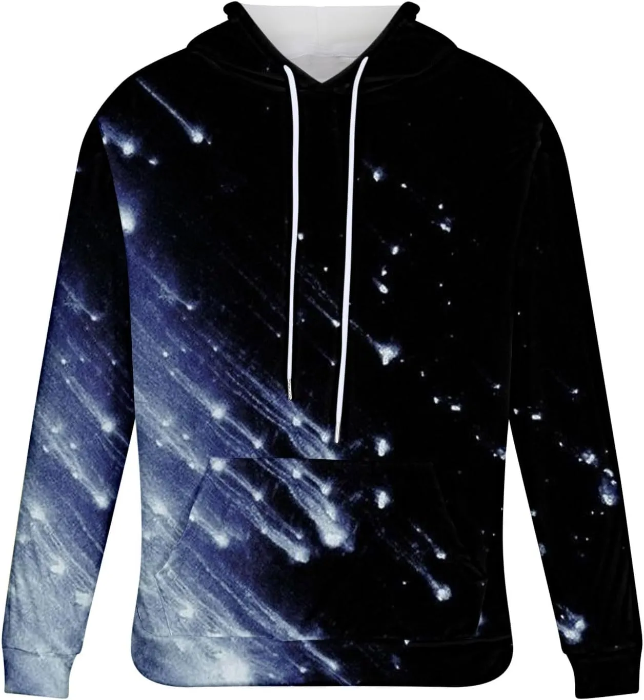 Muscularfit Hoodies for Men Graphic Funny Tie Dye Print Pullover Casual Stylish Long Sleeve Hooded Sweatshirts Loose Shirts