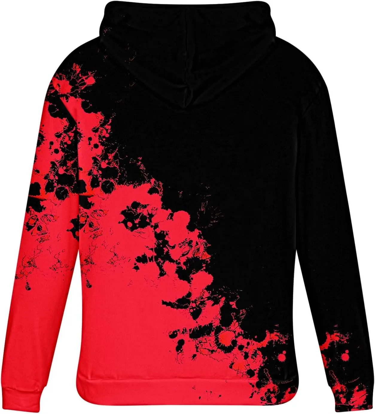 Muscularfit Hoodies for Men Graphic Funny Tie Dye Print Pullover Casual Stylish Long Sleeve Hooded Sweatshirts Loose Shirts
