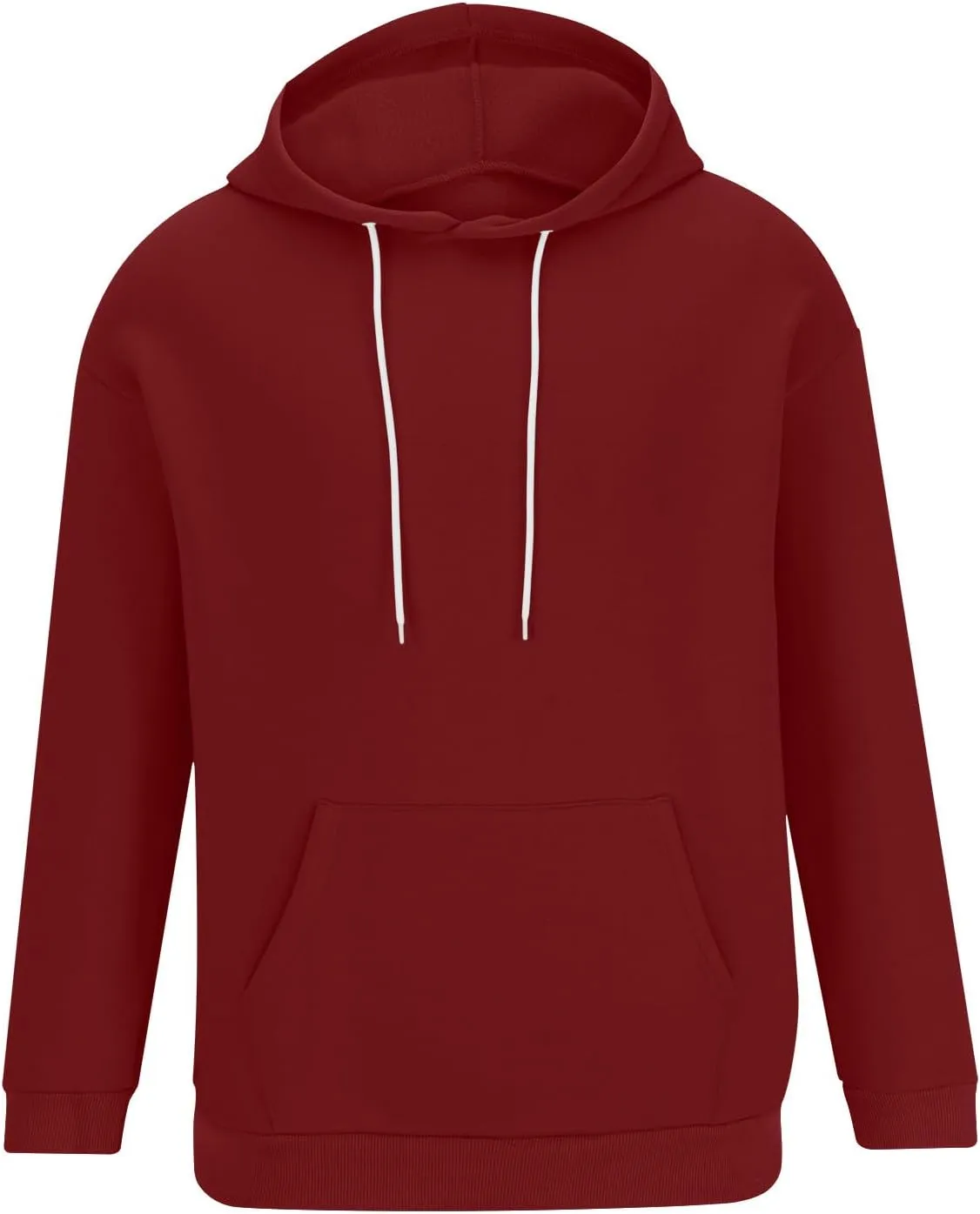 Muscularfit Mens Big and Tall Graphic Hoodies Causal Solid Drawstring Sports Pullover Hooded Long Sleeve Workout Sweatshirts
