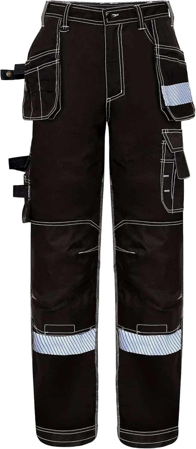 Notus Men's Work Utility & Safety Pants Reinforced Cordura Knee Tactical Utility Tools Holster Pockets Workwear Pants