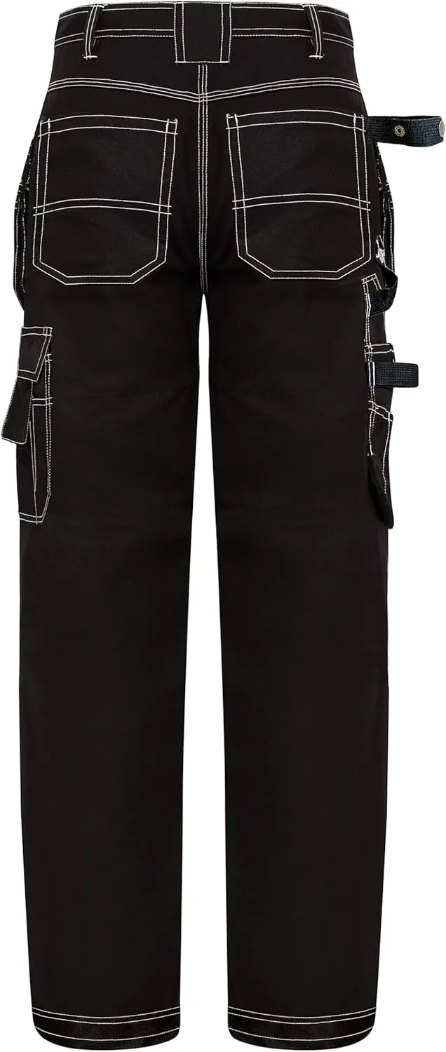 Notus Men's Work Utility & Safety Pants Reinforced Cordura Knee Tactical Utility Tools Holster Pockets Workwear Pants