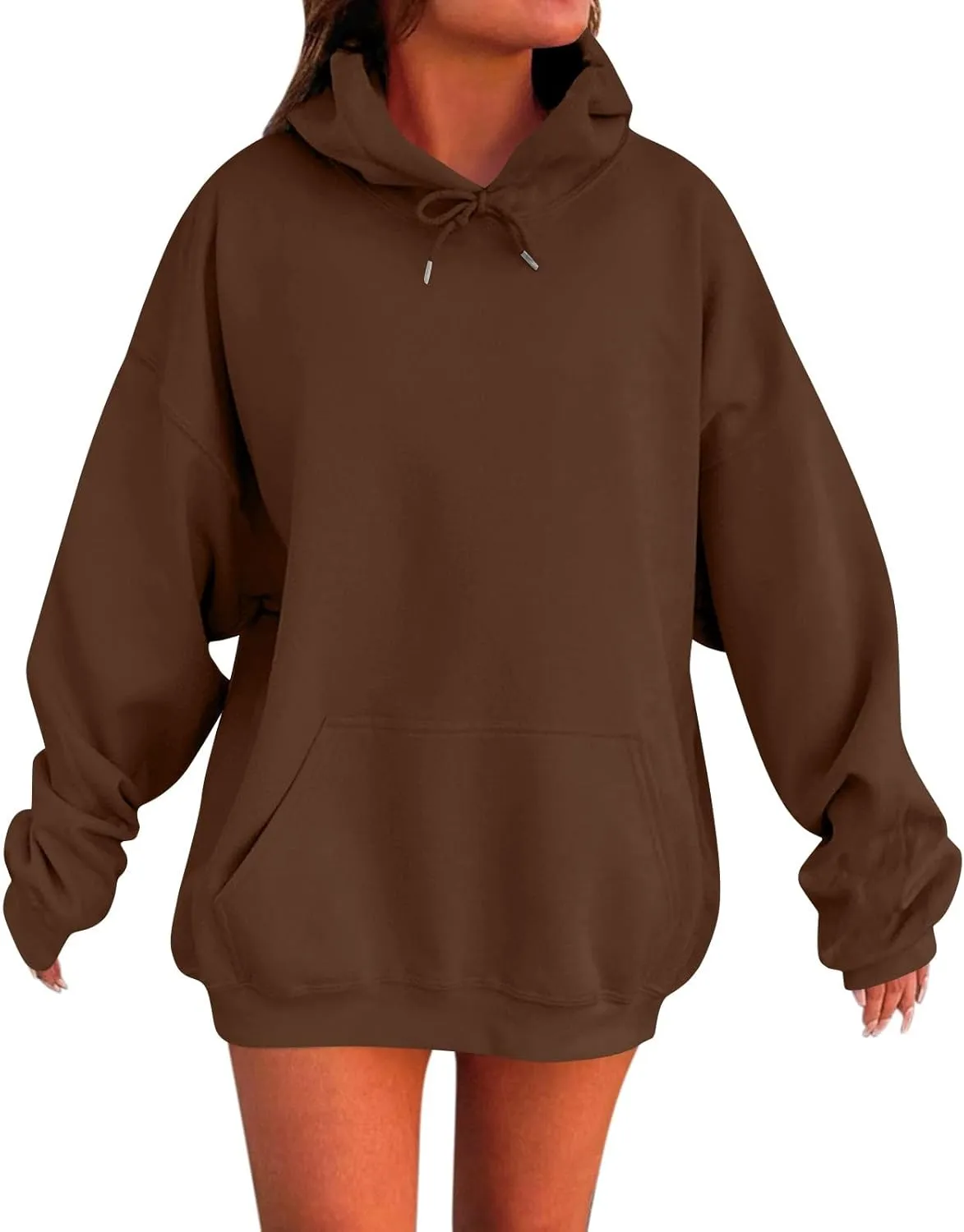 Oversized Hoodies for Womens Winter Cute Sweatshirts Pullover 2024 Fashion Tops Trendy Outfits Loose Fit Solid Hoodies