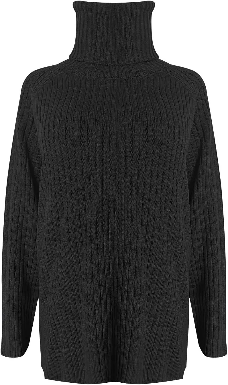 Oversized Sweaters for Women 2023 Fall Winter Turtleneck Sweaters Slouchy Soft Warm Chunky Knitted Pullover Sweaters