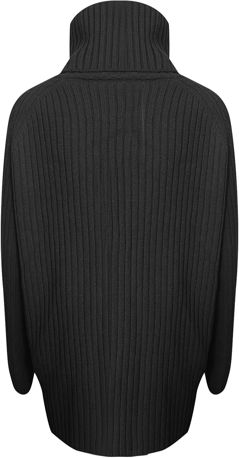 Oversized Sweaters for Women 2023 Fall Winter Turtleneck Sweaters Slouchy Soft Warm Chunky Knitted Pullover Sweaters