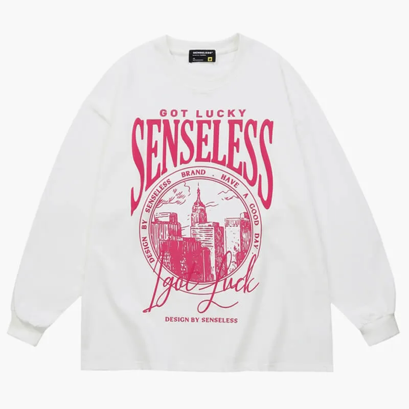 Post-Irony Aesthetic Sweatshirt Senseless Design