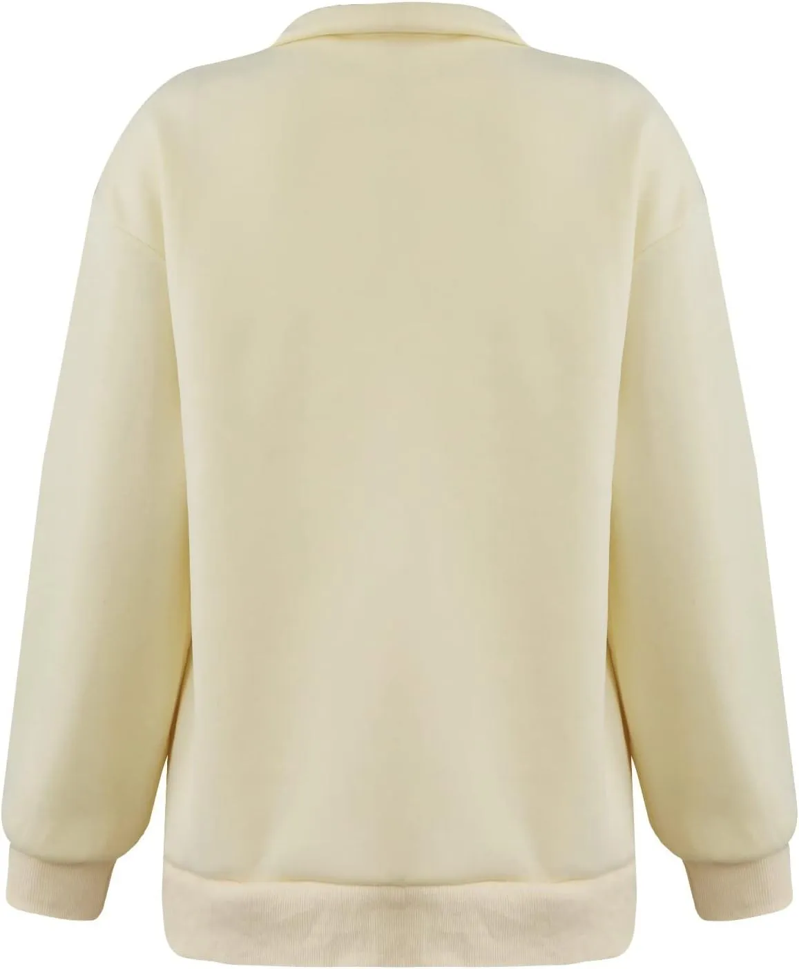 Quarter Zip Pullover Women Loose Fit Fleece Oversized Sweatshirt Comfy Half Zip Lightweight Sweatshirts Fall Clothes