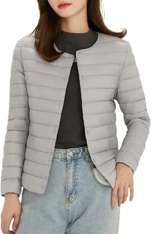 SHAOBGE Plead Jacket Women's Packable Ultra Light Weight Short Down Jacket Western Clothes for Women