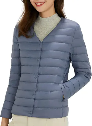 SHAOBGE Plead Jacket Women's Packable Ultra Light Weight Short Down Jacket Western Clothes for Women