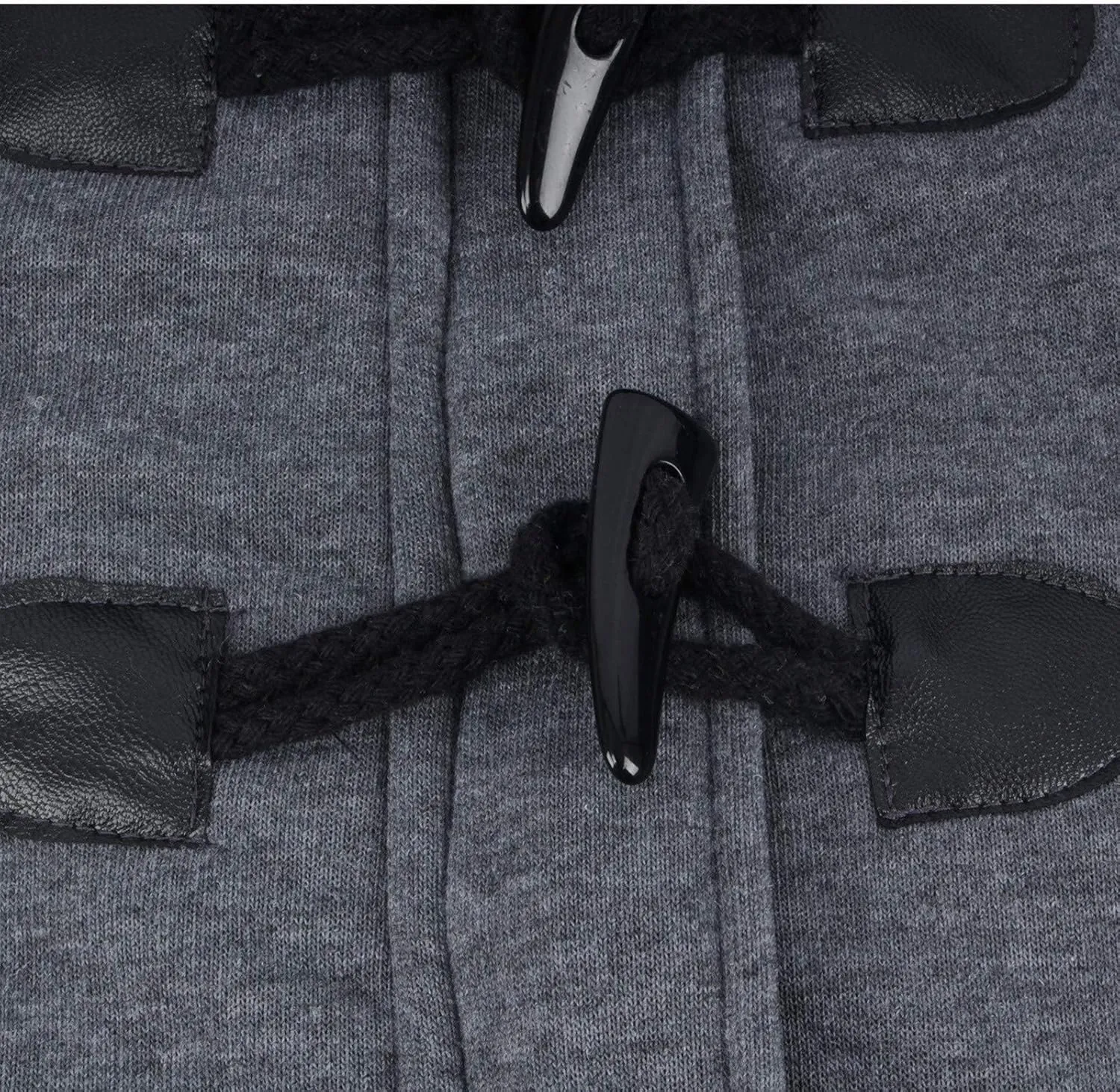 Sherpa Lined Hooded Jacket Women Winter Thicken Horn Button Long Sleeve Coats Casual Loose Wool Blend Pea Coat