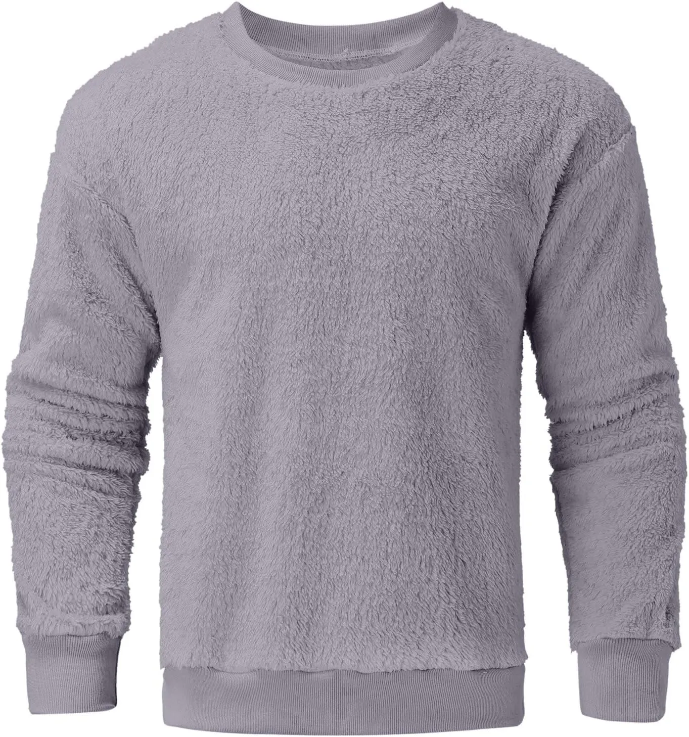Sweaters for Men, Men's Crewneck Sweater Soft Casual Sweaters for Men Solid Color Classic Pullover Sweaters Sweatshirt