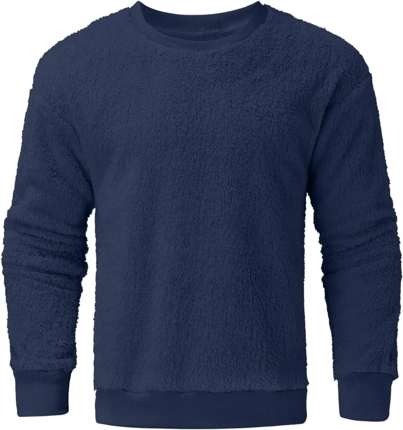 Sweaters for Men, Men's Crewneck Sweater Soft Casual Sweaters for Men Solid Color Classic Pullover Sweaters Sweatshirt
