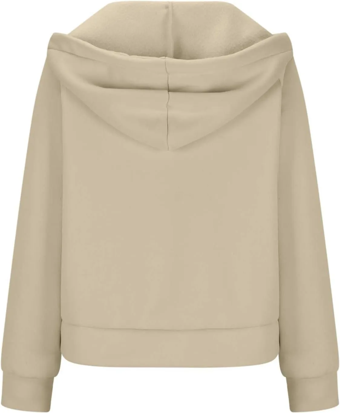 Sweatshirts for Women Half Zip Fleece Cropped Hooded Pullover Casual Loose Fashion Sweatshirts with Thumb Holes