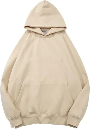 Sweatshirts for Women Hooded Solid Color No Cord Sweatshirt with Pockets Trendy Pullover Sweaters for Womens Hoodie