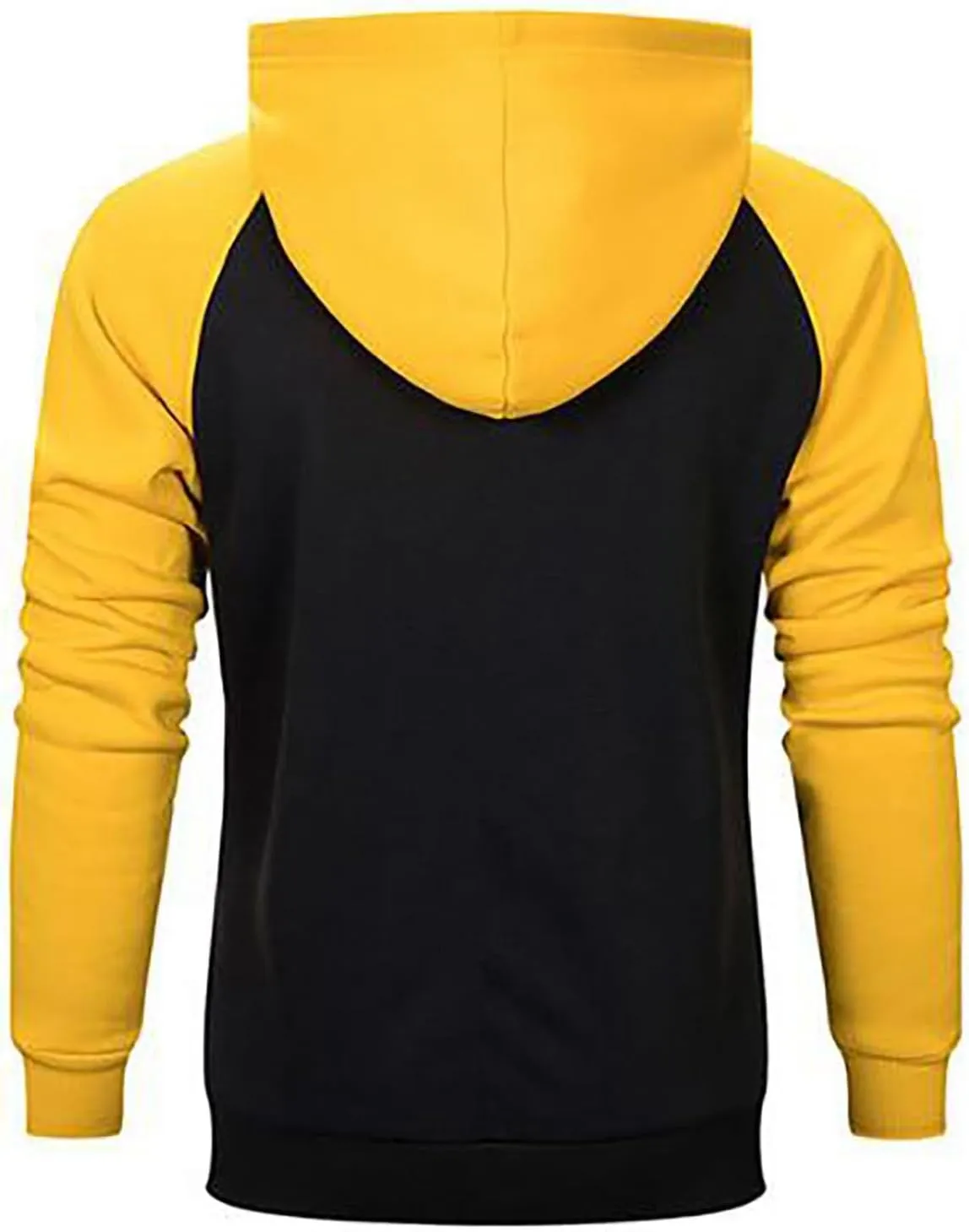 Thatrich Lightweight Hoodies for Men Oversized Hoodie Color Block Hooded Sweatshirts Full Zip Shirts with Pockets Fall Trendy