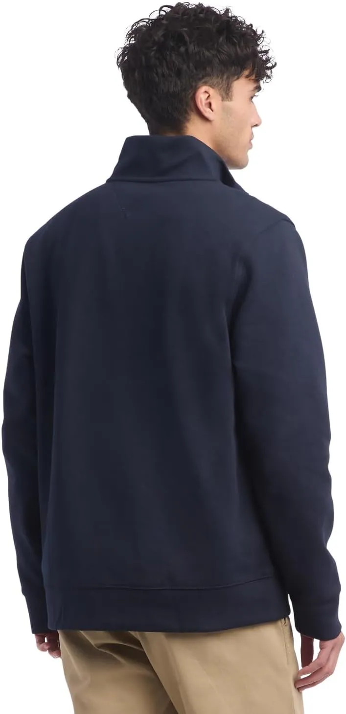 Tommy Hilfiger Men's Long Sleeve Fleece Quarter Zip Pullover Sweatshirt